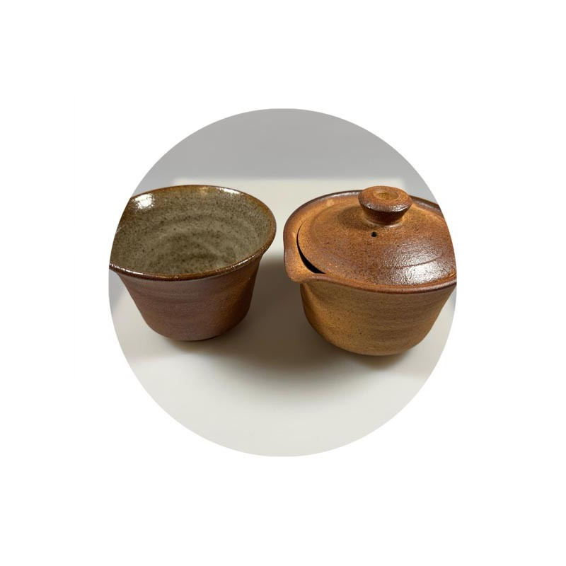 SHIBORIDASHI set - dřevem pálený